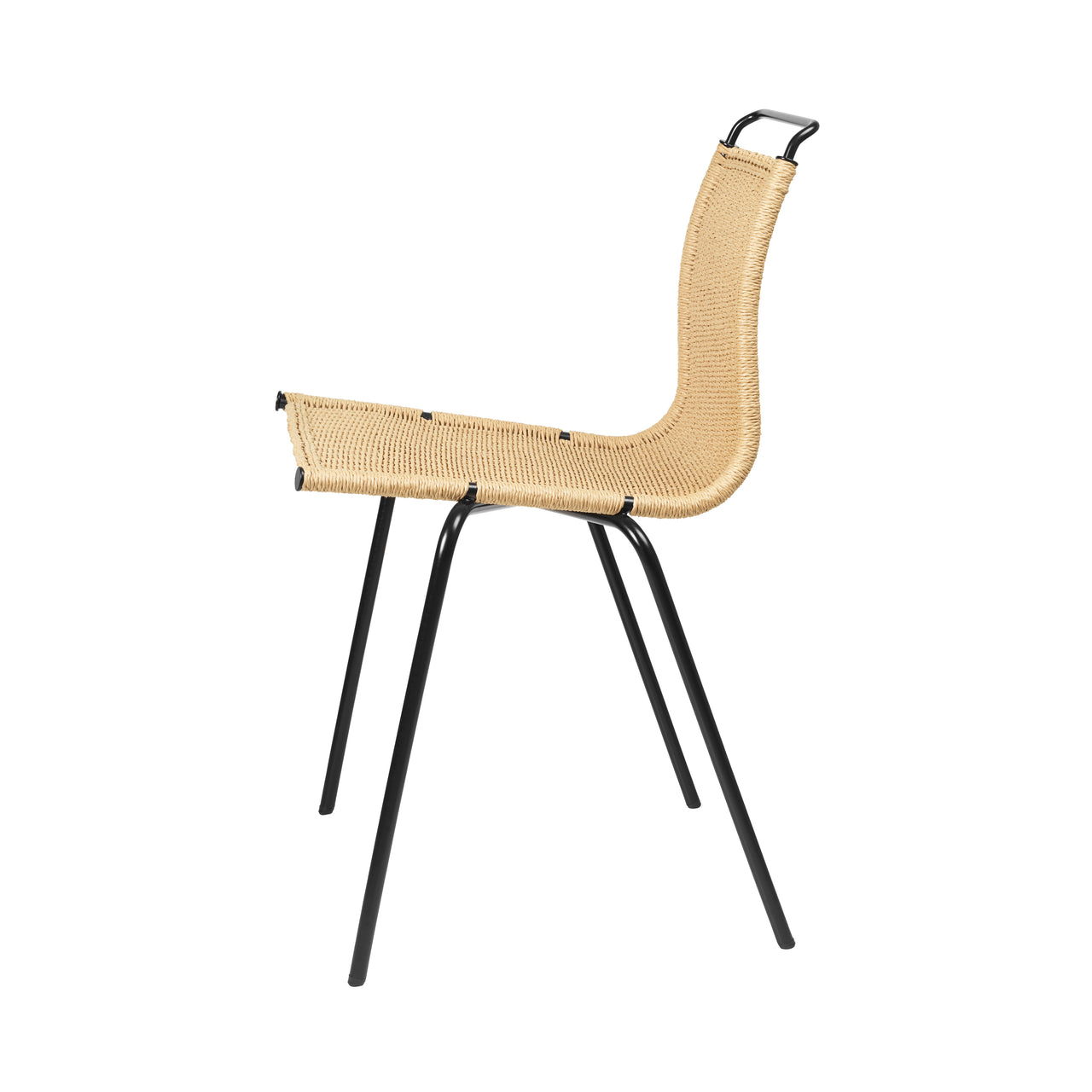 PK1 Chair: Black Powder-Coated Steel