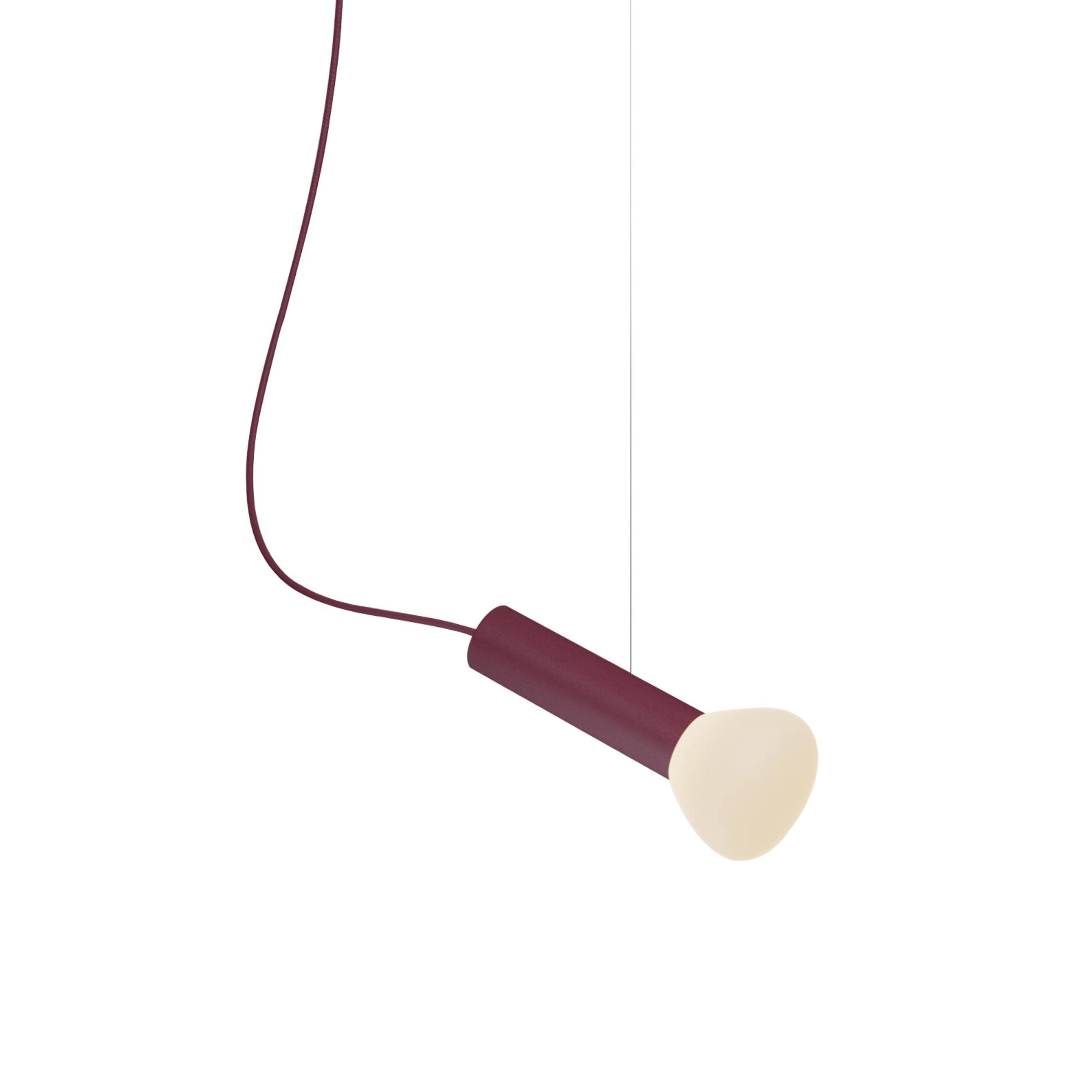 Parc 02 Pendant: with Anchor + Burgundy + Burgundy