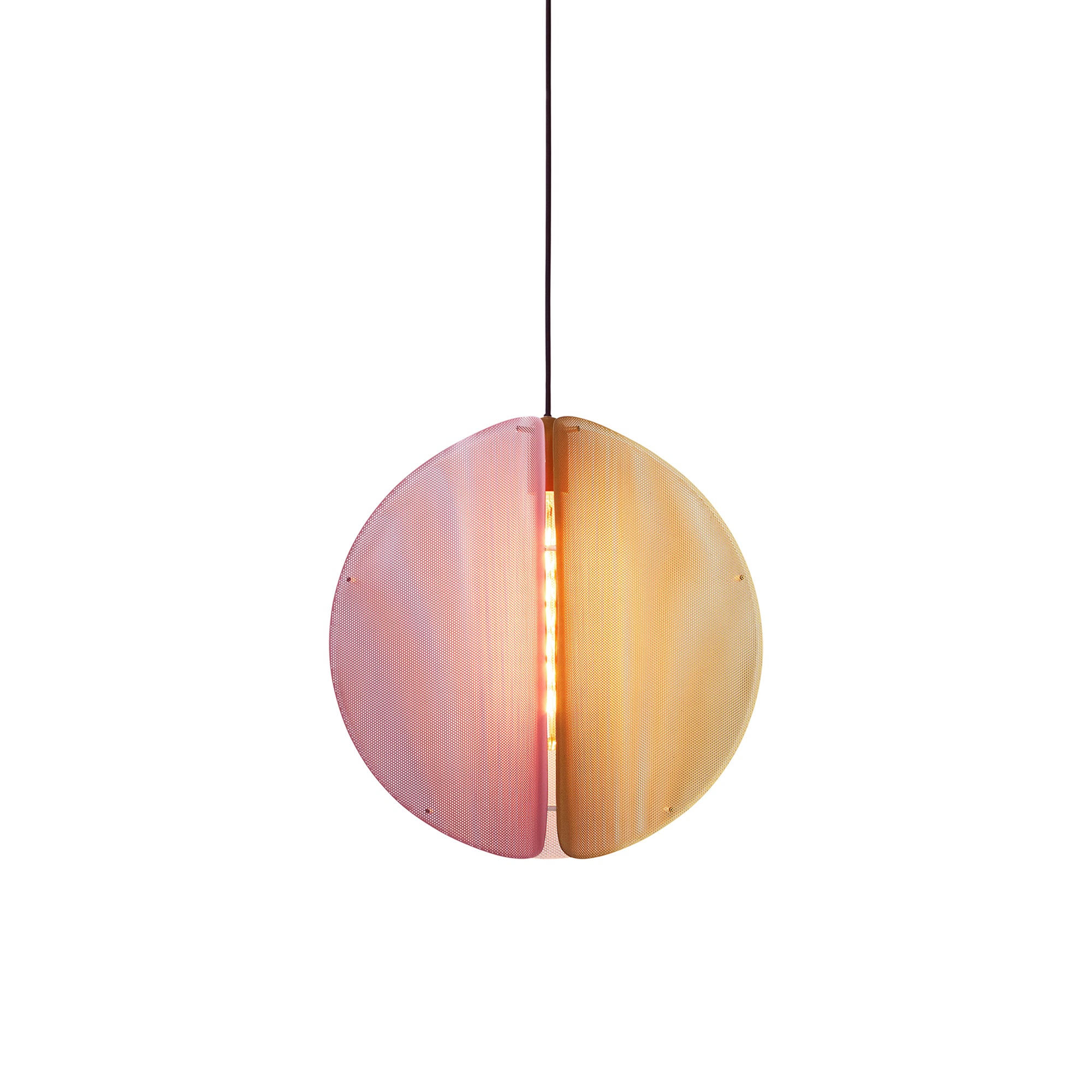 Proxima Pendant: Brass + Ash Grey + Jaipur