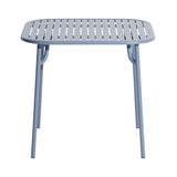 Week-End Square Dining Table with Slats: Pigeon Blue