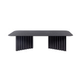 Plec Rectangular Occasional Table: Steel + Large - 45.3