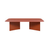 Plec Rectangular Occasional Table: Steel + Large - 45.3