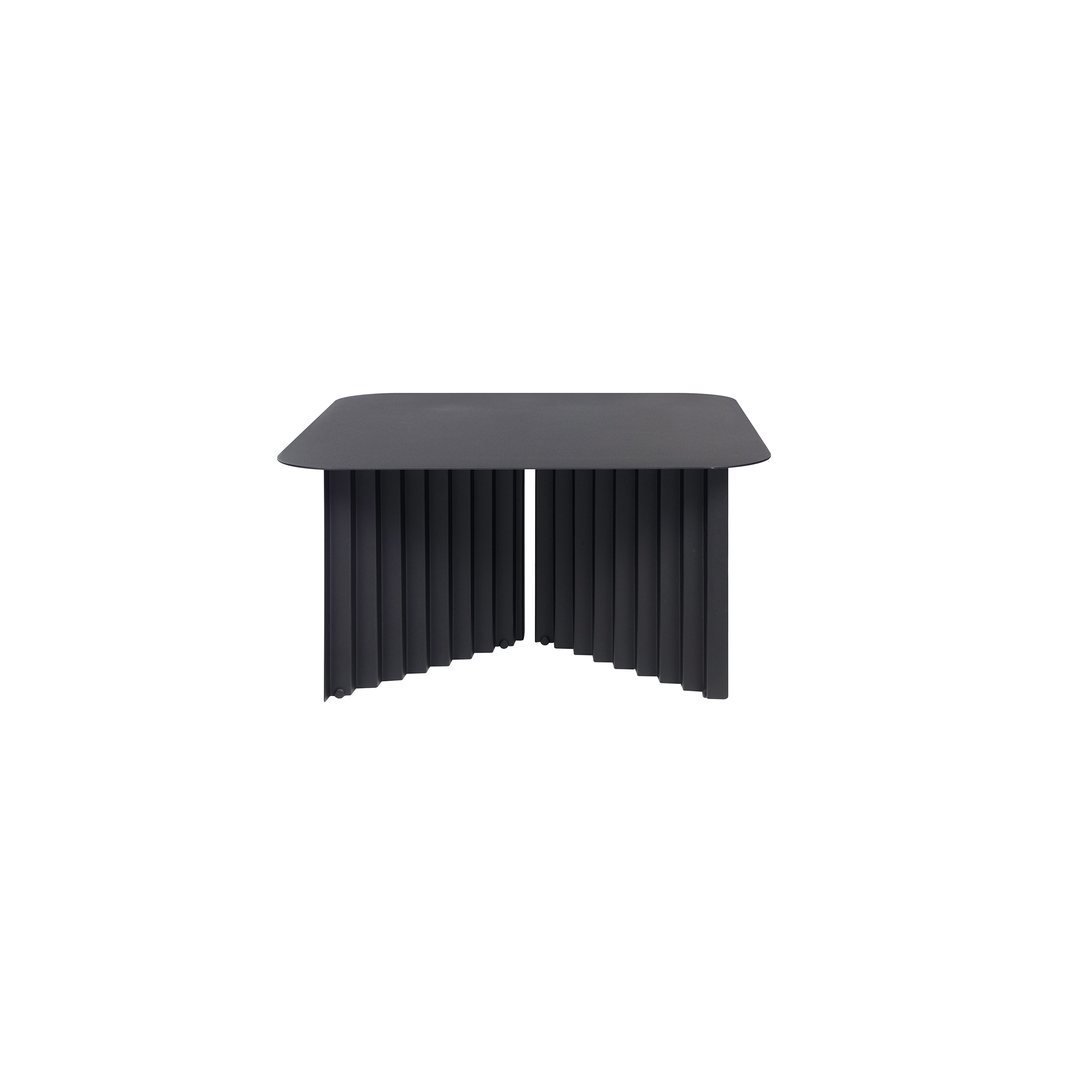 Plec Rectangular Occasional Table: Steel + Medium - 27.6