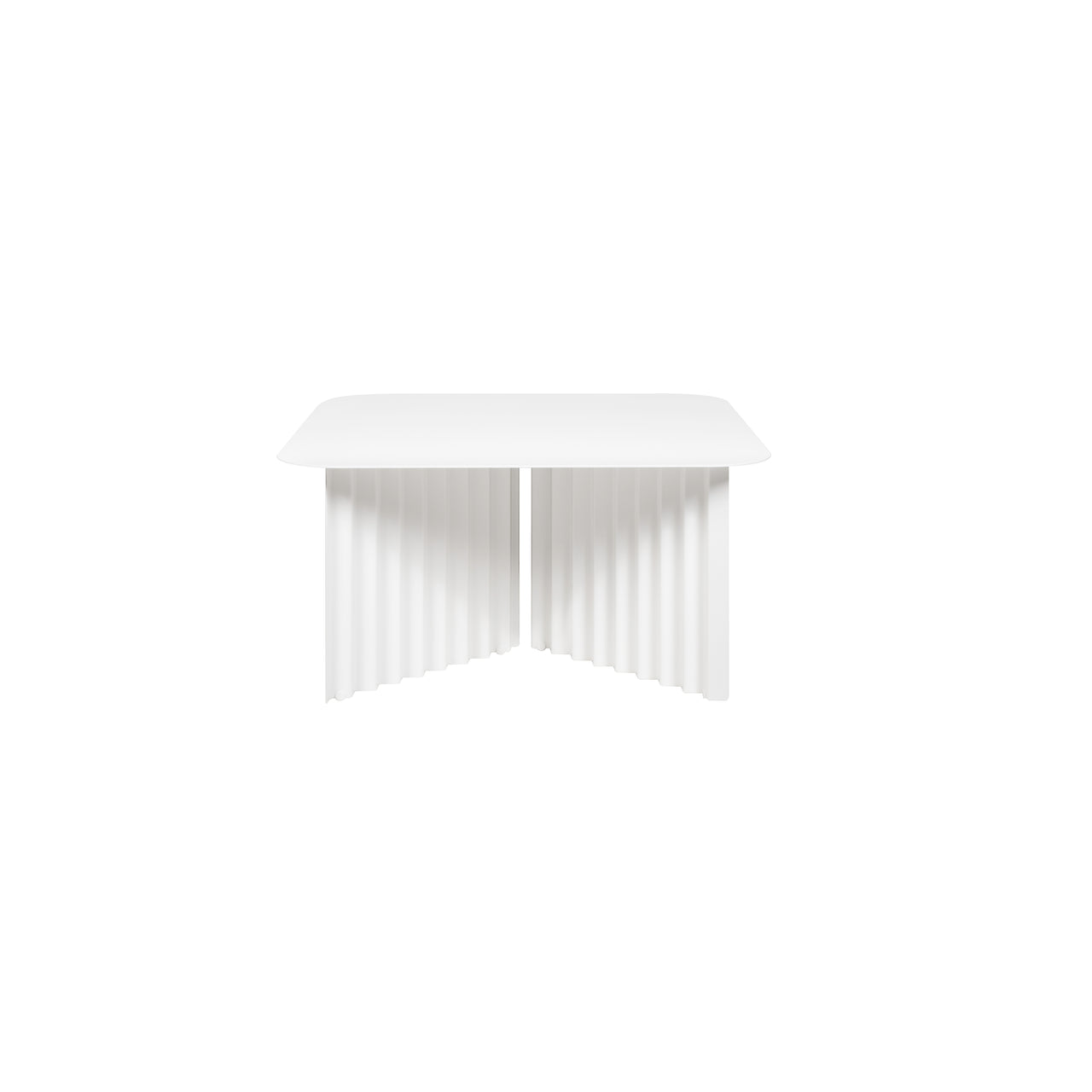 Plec Rectangular Occasional Table: Steel + Medium - 27.6