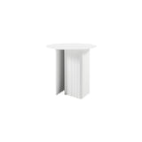 Plec Round Occasional Table: Steel + Small - 19.7