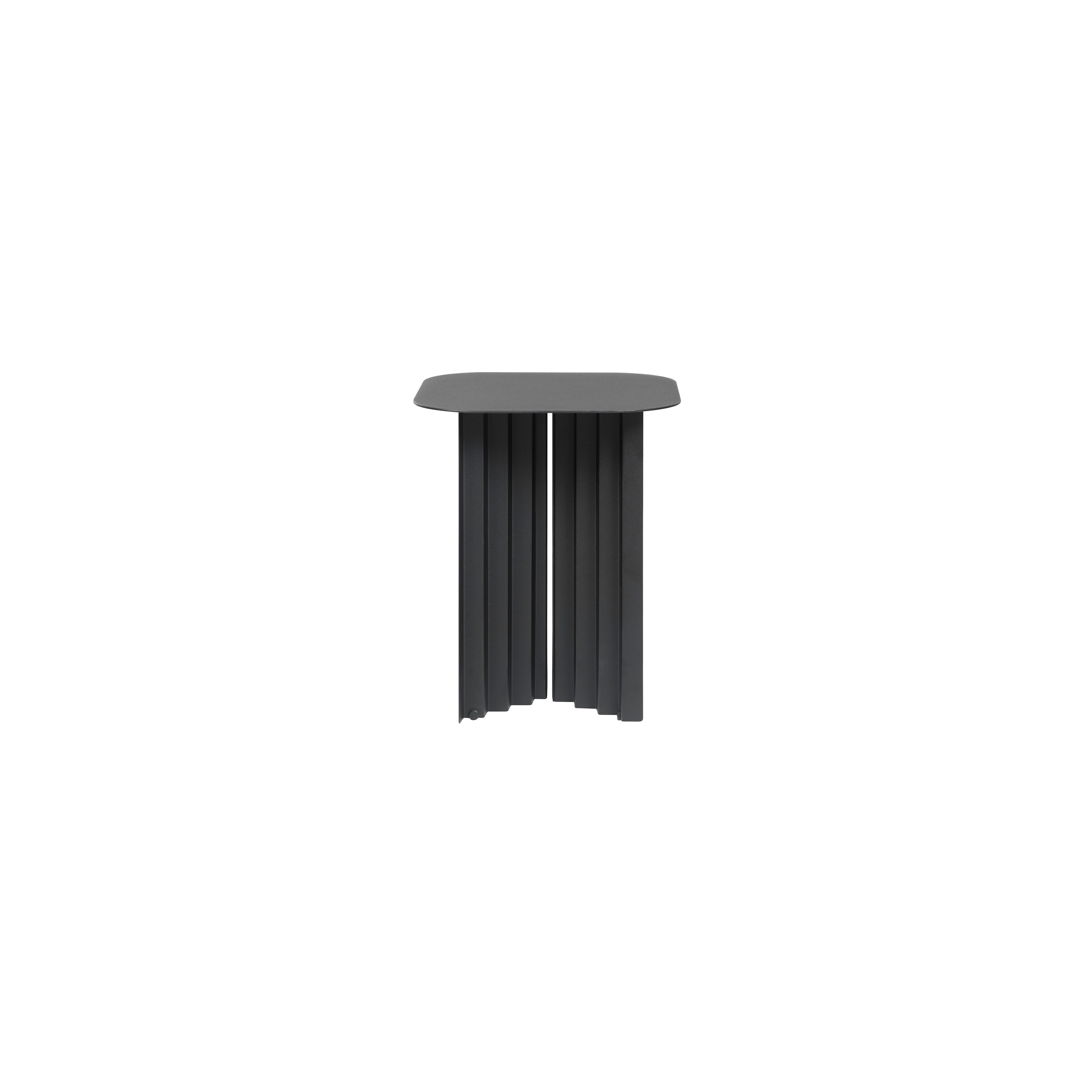 Plec Rectangular Occasional Table: Steel + Small - 14.8