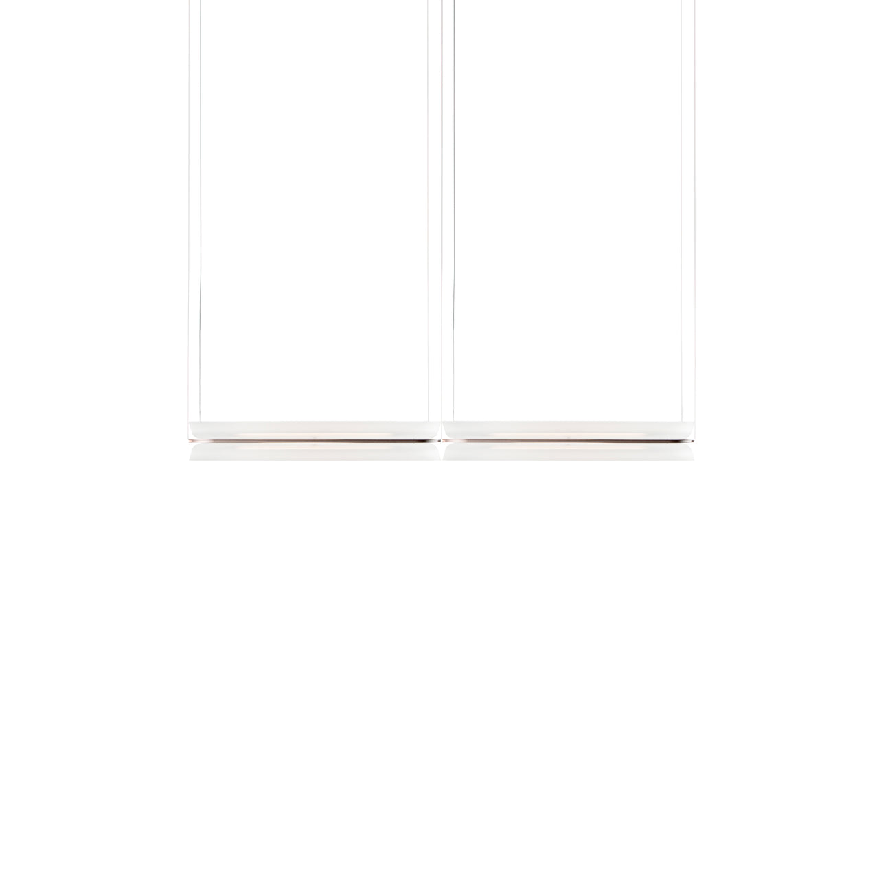 Vale System X-Axis Pendant Light: Horizontal + End-to-End + Vale 2 + Rust