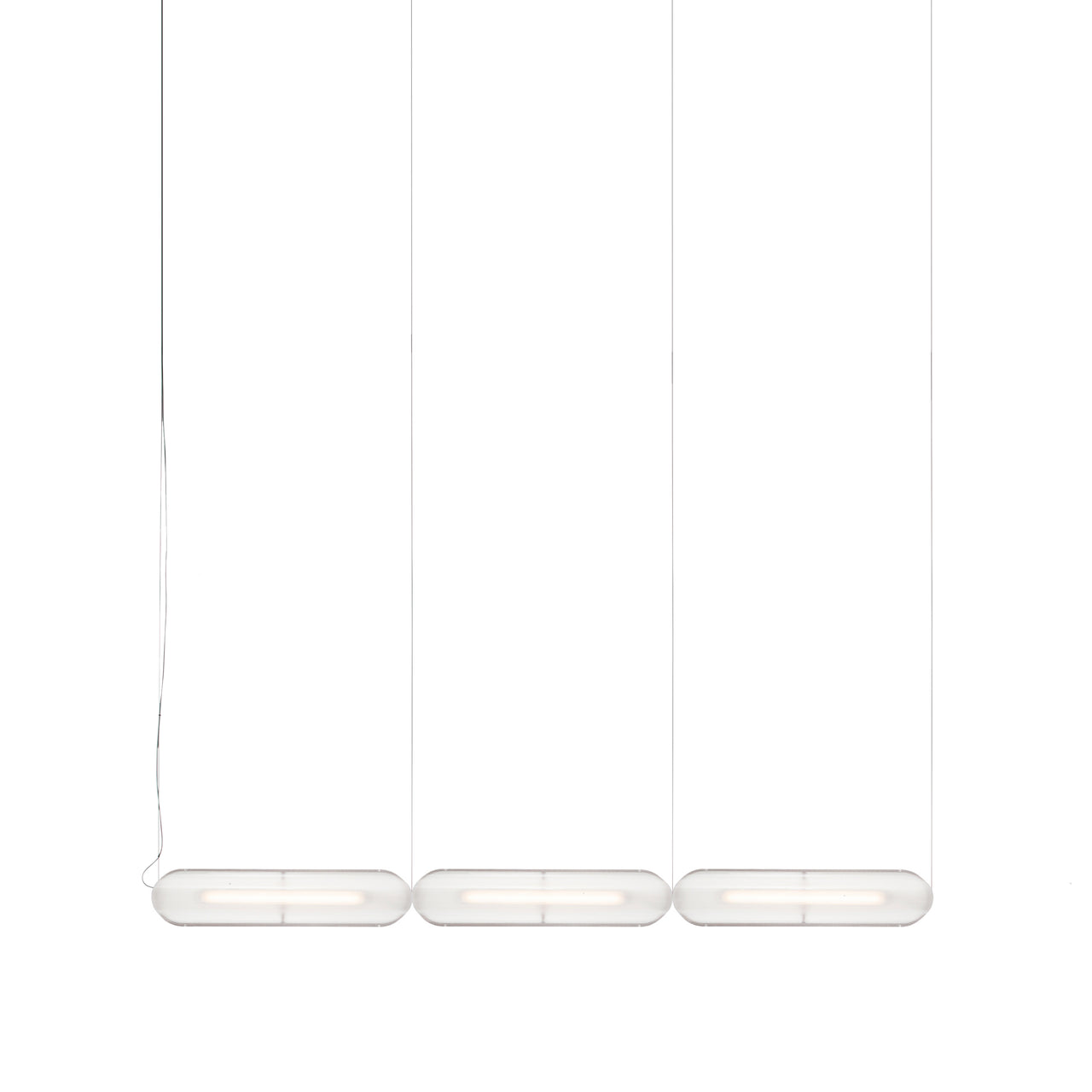 Vale System Y-Axis Pendant Light: Horizontal + End-to-End + Vale 3 + Rust