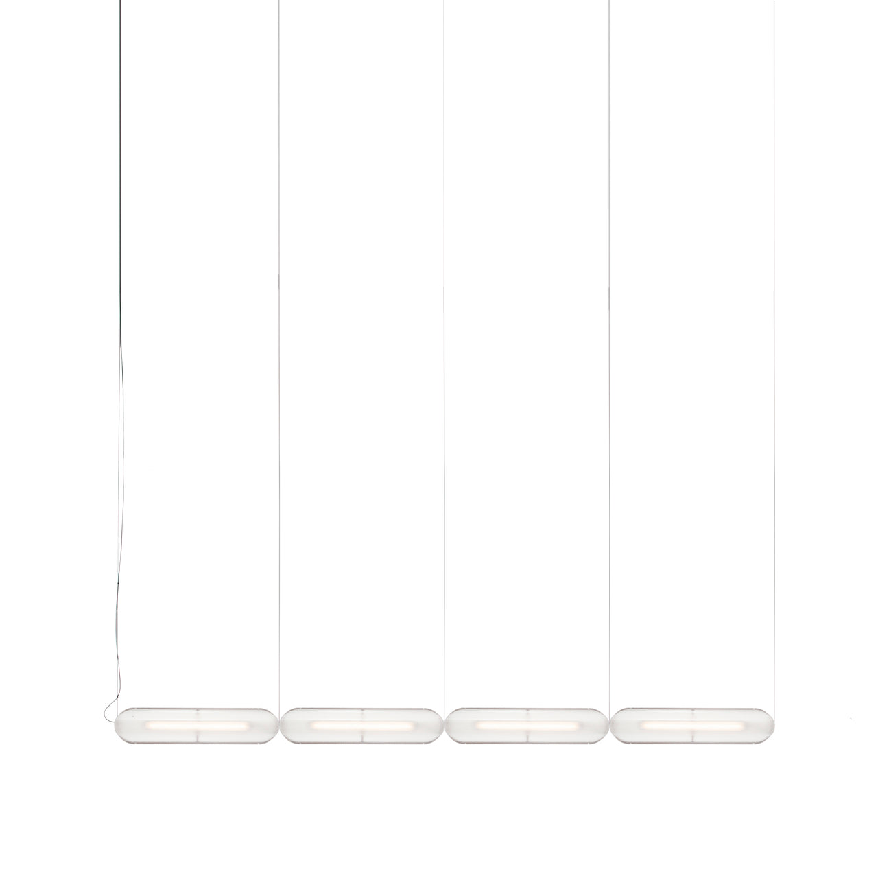 Vale System Y-Axis Pendant Light: Horizontal + End-to-End + Vale 4 + Rust