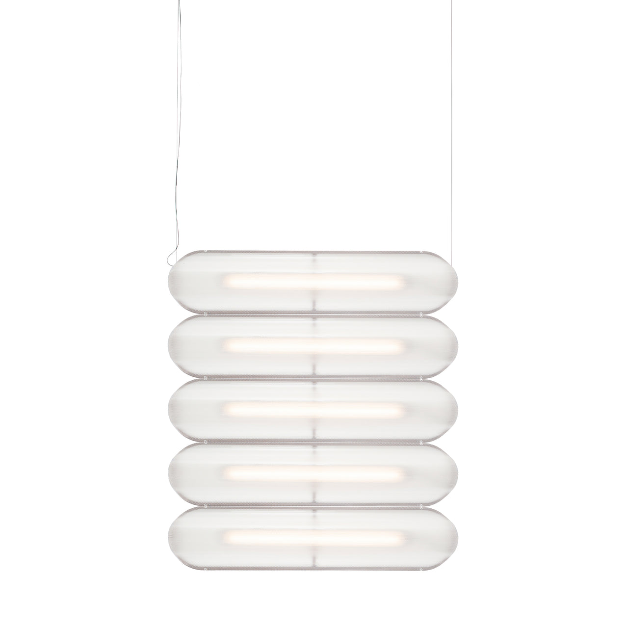 Vale System Y-Axis Pendant Light: Horizontal + Side-to-Side + Vale 5 + Rust