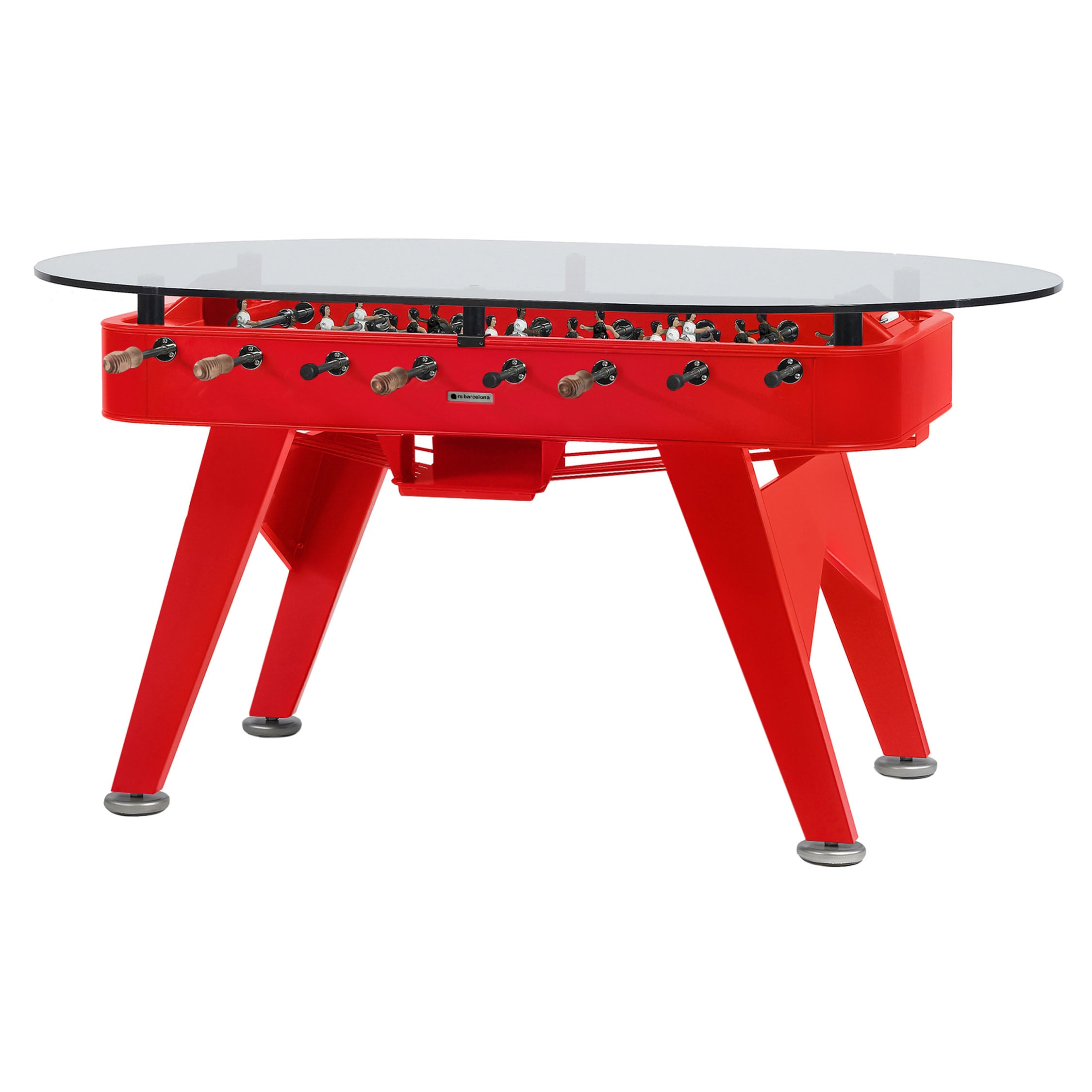 RS2 Oval Dining Football Table: Red