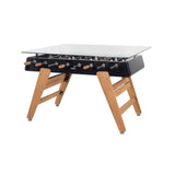 RS3 Wood Dining Football Table: Rectangle + Black