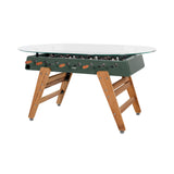 RS3 Wood Dining Football Table: Oval + Green