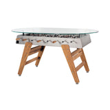 RS3 Wood Dining Football Table: Oval + Inox