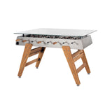 RS3 Wood Dining Football Table: Rectangle + Inox