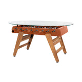 RS3 Wood Dining Football Table: Oval + Terracotta