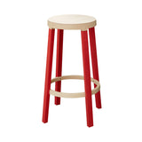 Step Bar + Counter Stool: Bar + Red