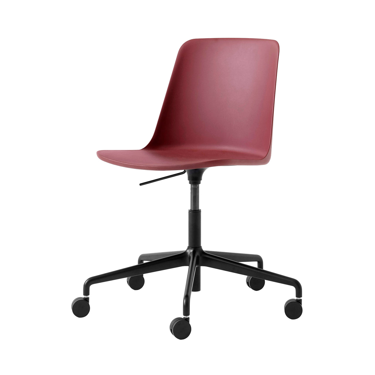 Rely Chair HW28: Red Brown + Black