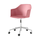 Rely Armchair HW53: Soft Pink + Polished Aluminum