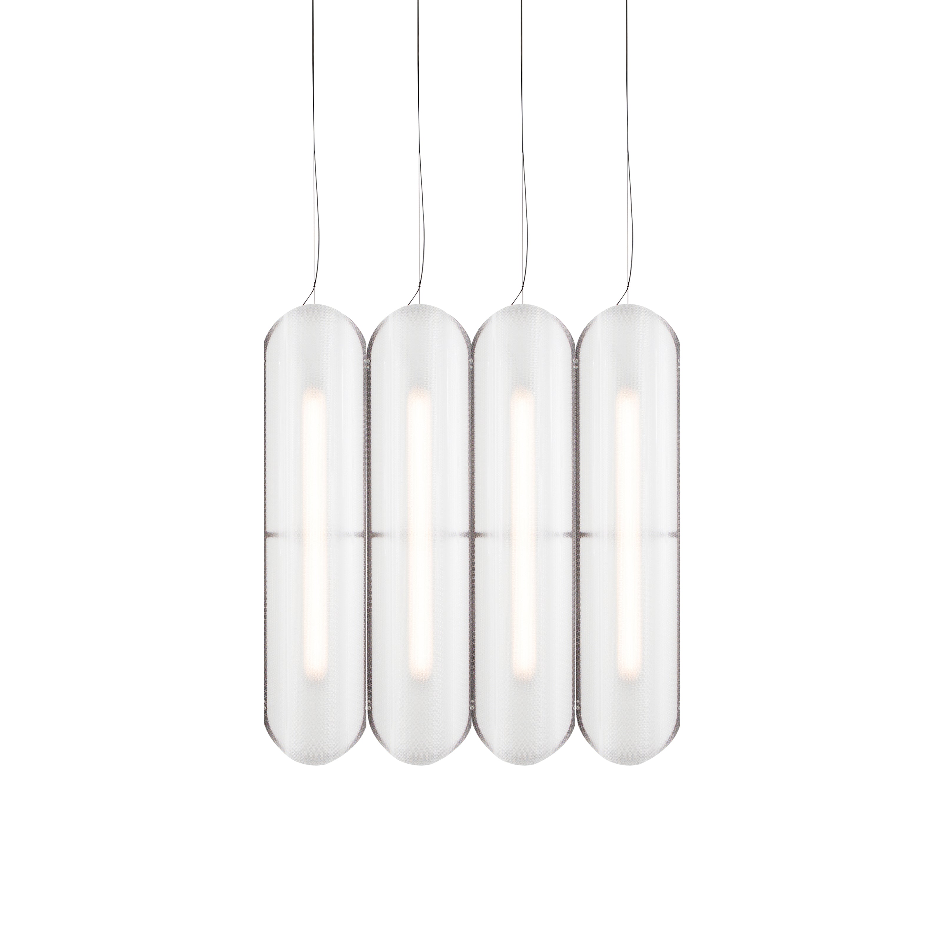 Vale System Pendant Light: Vertical + Side-to-Side + Vale 4 + Rust