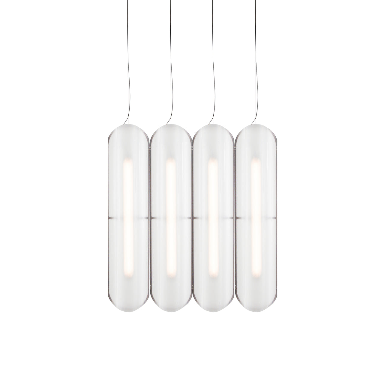 Vale System Pendant Light: Vertical + Side-to-Side + Vale 4 + Rust