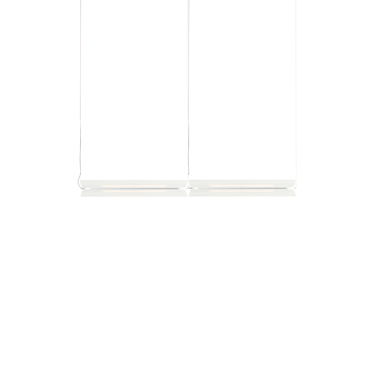 Vale System X-Axis Pendant Light: Horizontal + End-to-End + Vale 2 + Silica