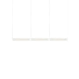 Vale System X-Axis Pendant Light: Horizontal + End-to-End + Vale 3 + Silica