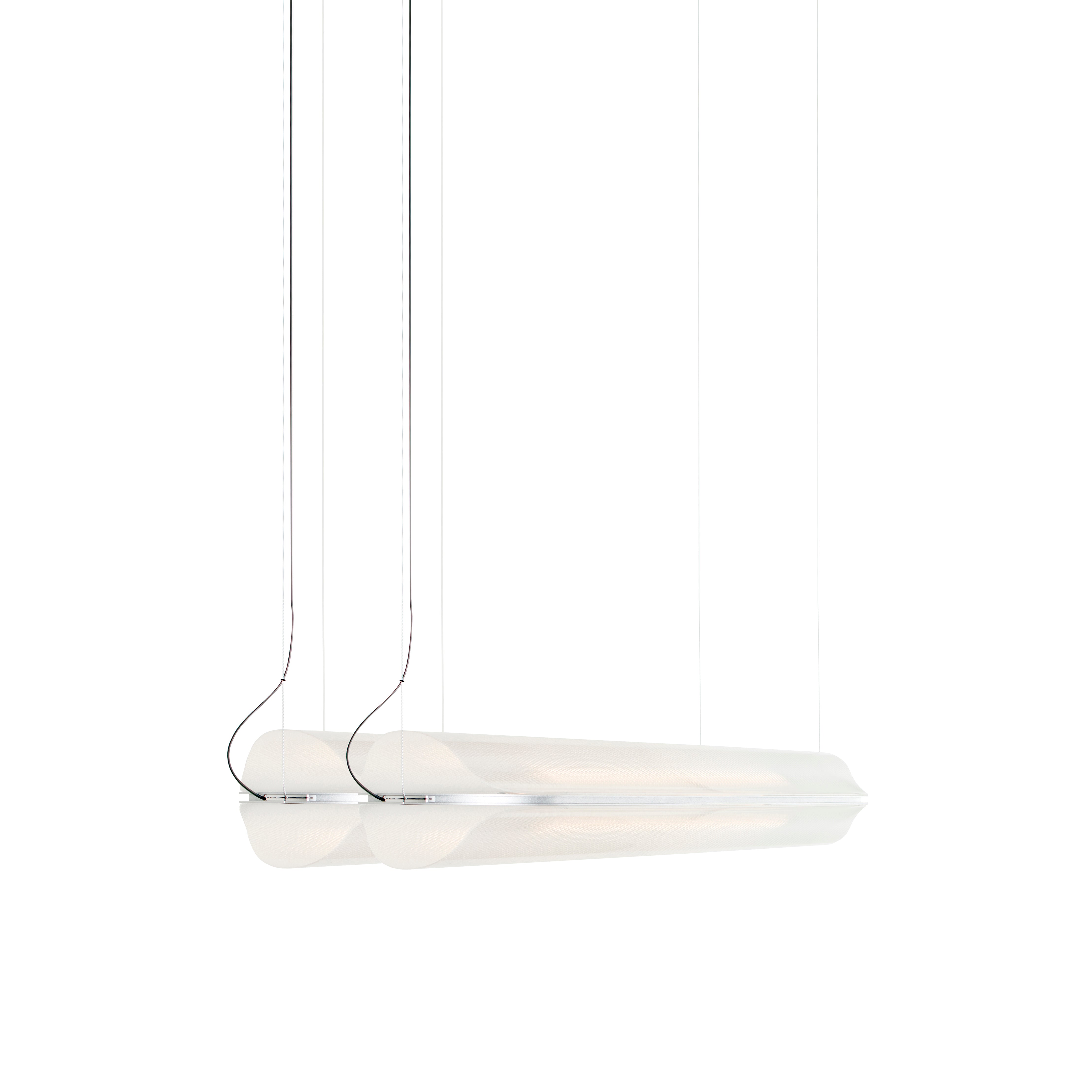 Vale System X-Axis Pendant Light: Horizontal + Side-to-Side + Vale 2 + Silica