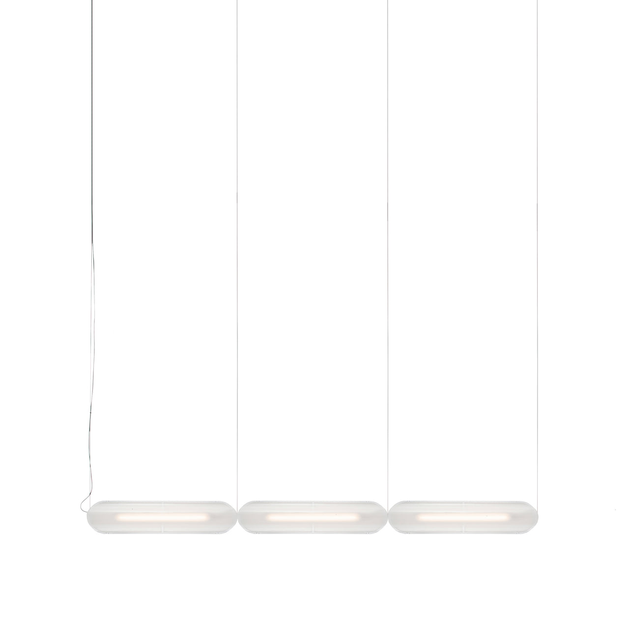 Vale System Y-Axis Pendant Light: Horizontal + End-to-End + Vale 3 + Silica