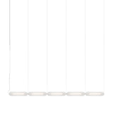 Vale System Y-Axis Pendant Light: Horizontal + End-to-End + Vale 5 + Silica 