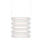 Vale System Y-Axis Pendant Light: Horizontal + Side-to-Side + Vale 5 + Silica