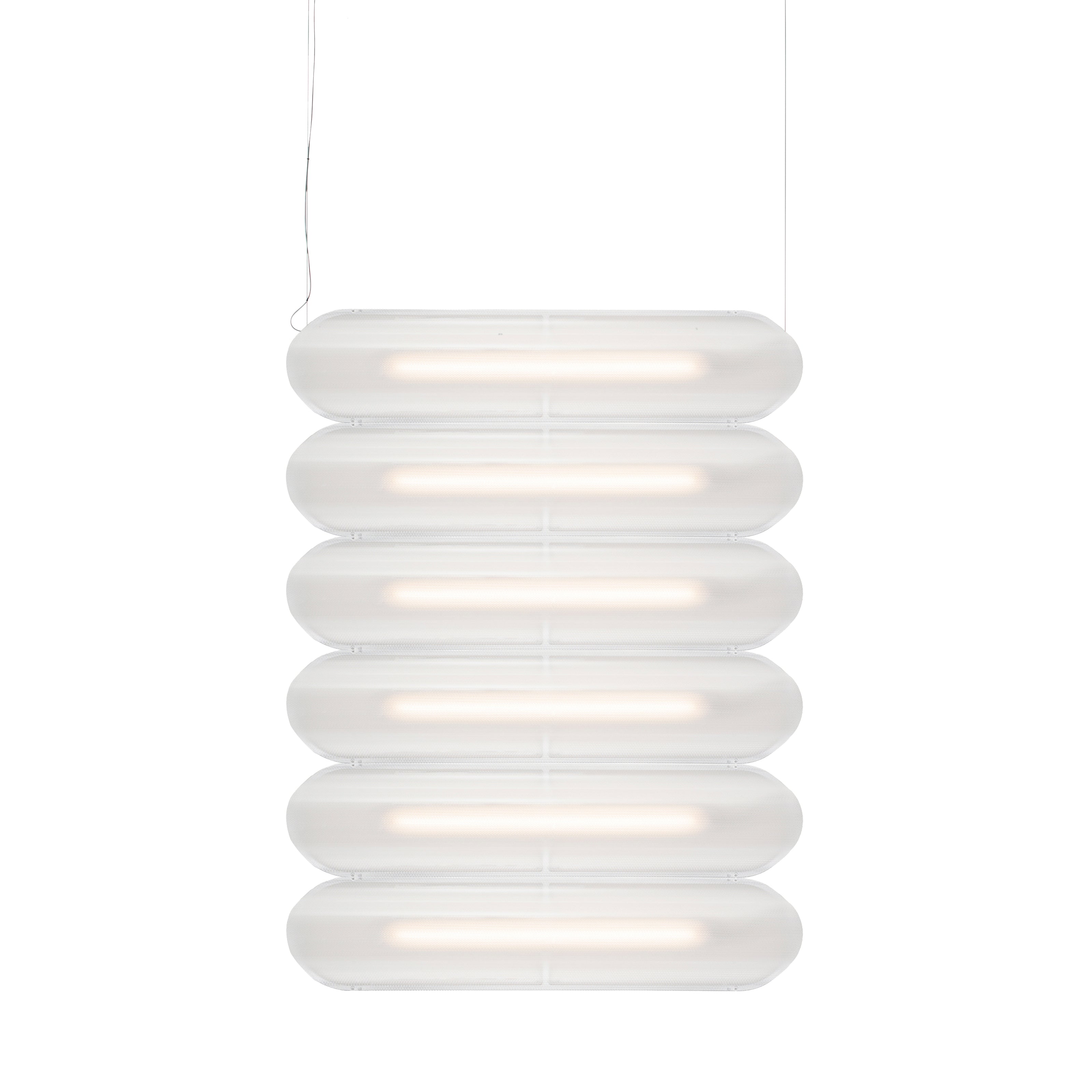 Vale System Y-Axis Pendant Light: Horizontal + Side-to-Side + Vale 6 + Silica