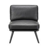 Spine Lounge Suite Chair Petit: Black Lacquered Ash