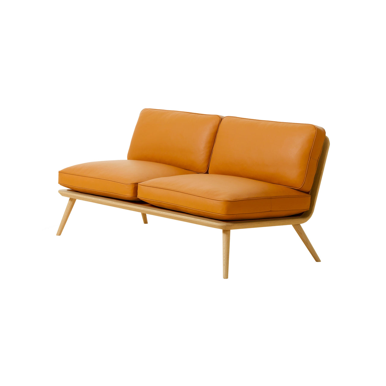 Spine Lounge Suite Sofa: Lacquered Oak