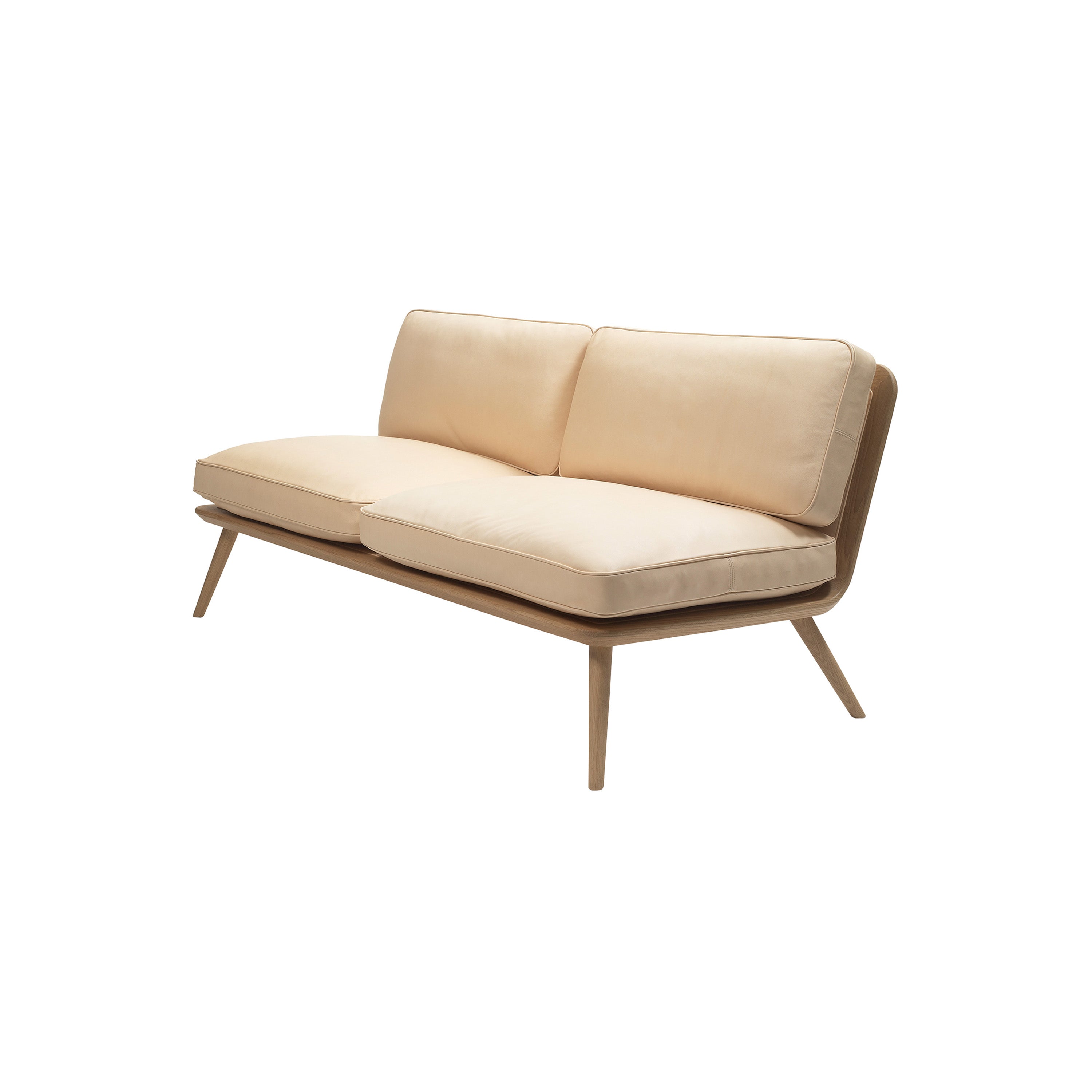 Spine Lounge Suite Sofa: Lacquered Oak