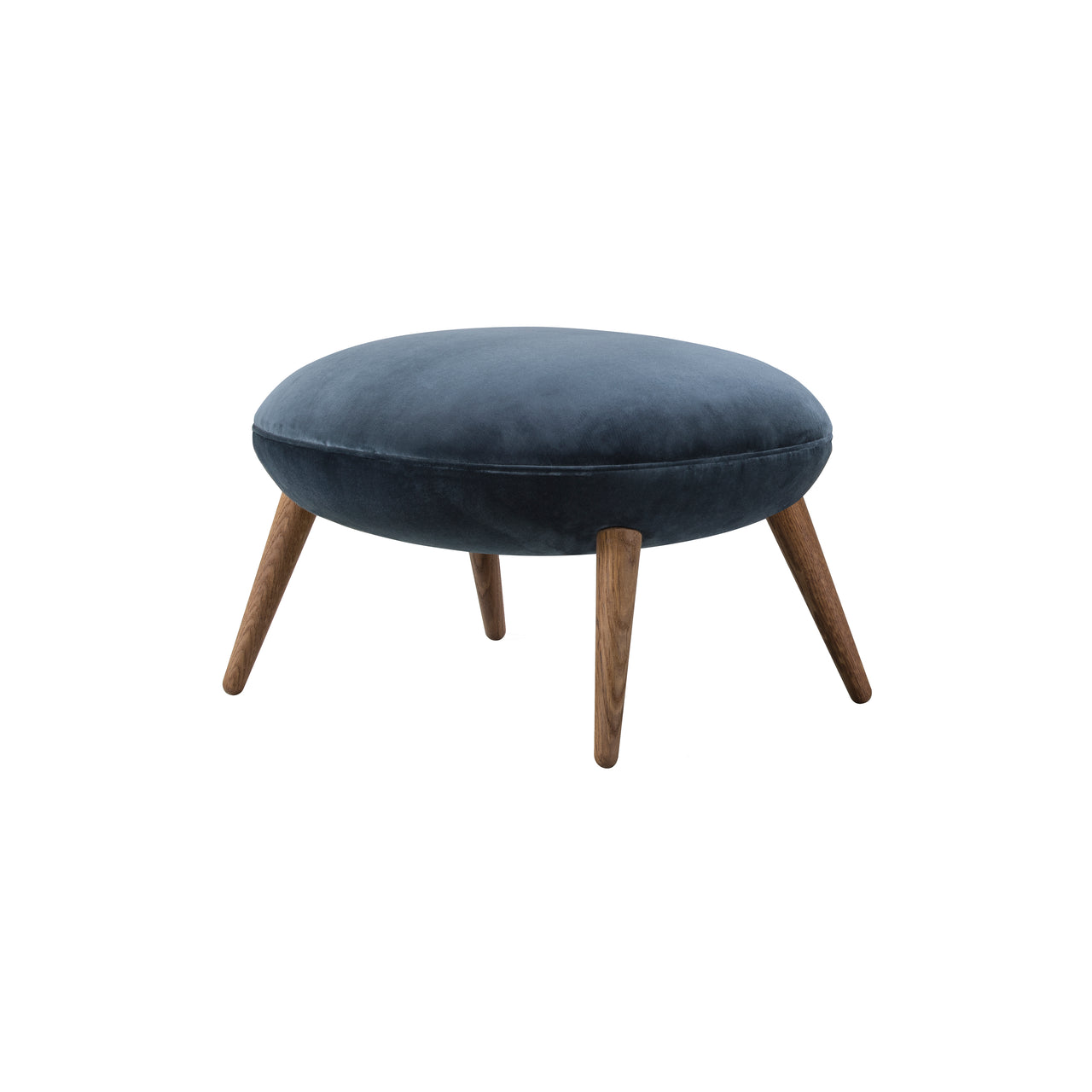 Swoon Ottoman: Lacquered Walnut