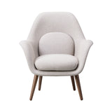 Swoon Lounge Chair Petit: Wood Base + Lacquered Walnut