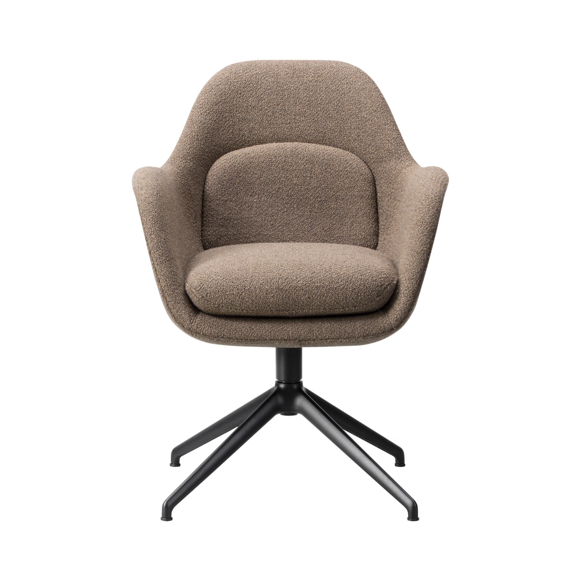 Swoon Chair: Swivel Base + Black