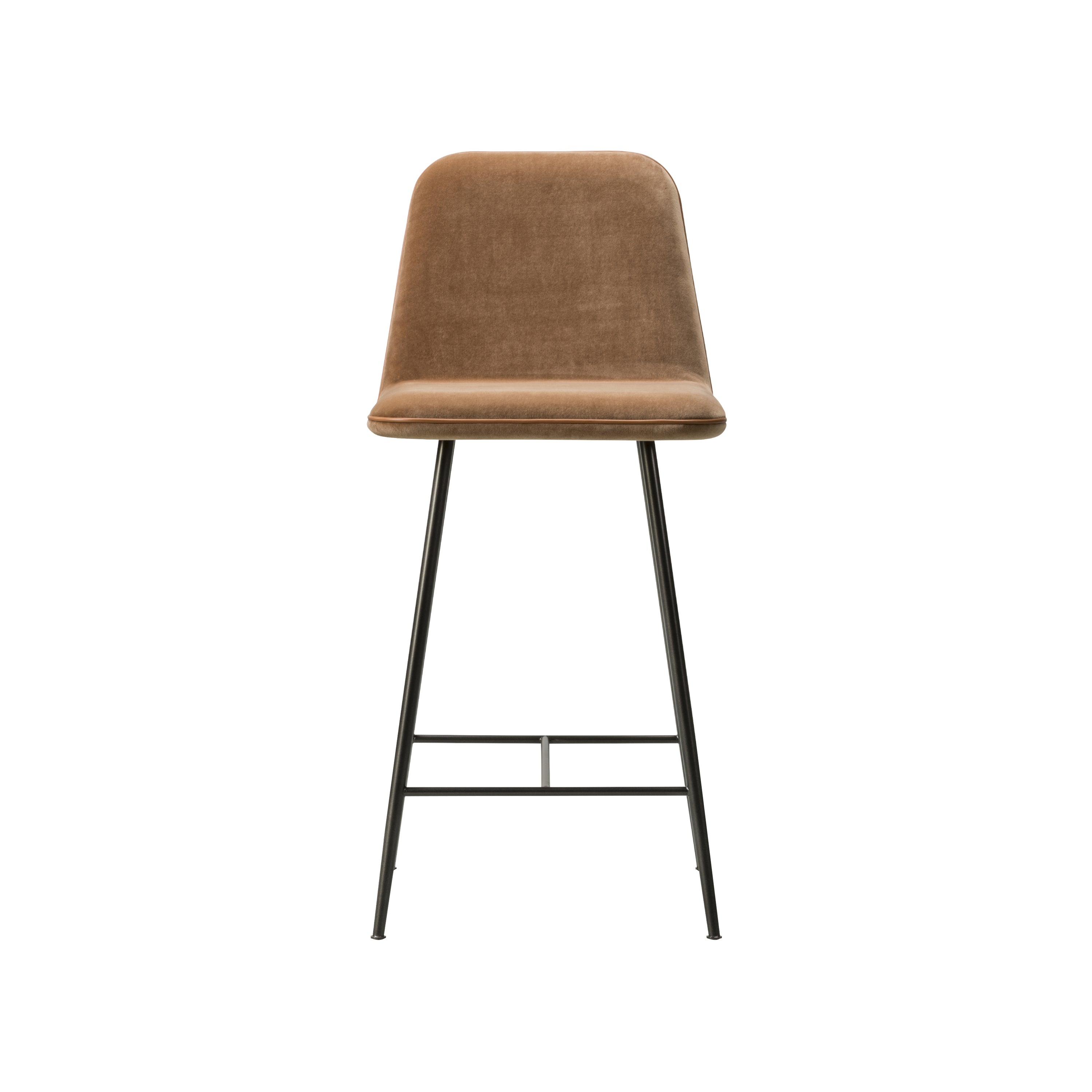 Spine Bar + Counter Stool with Back: Metal Base + Counter