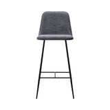 Spine Bar + Counter Stool with Back: Metal Base + Bar