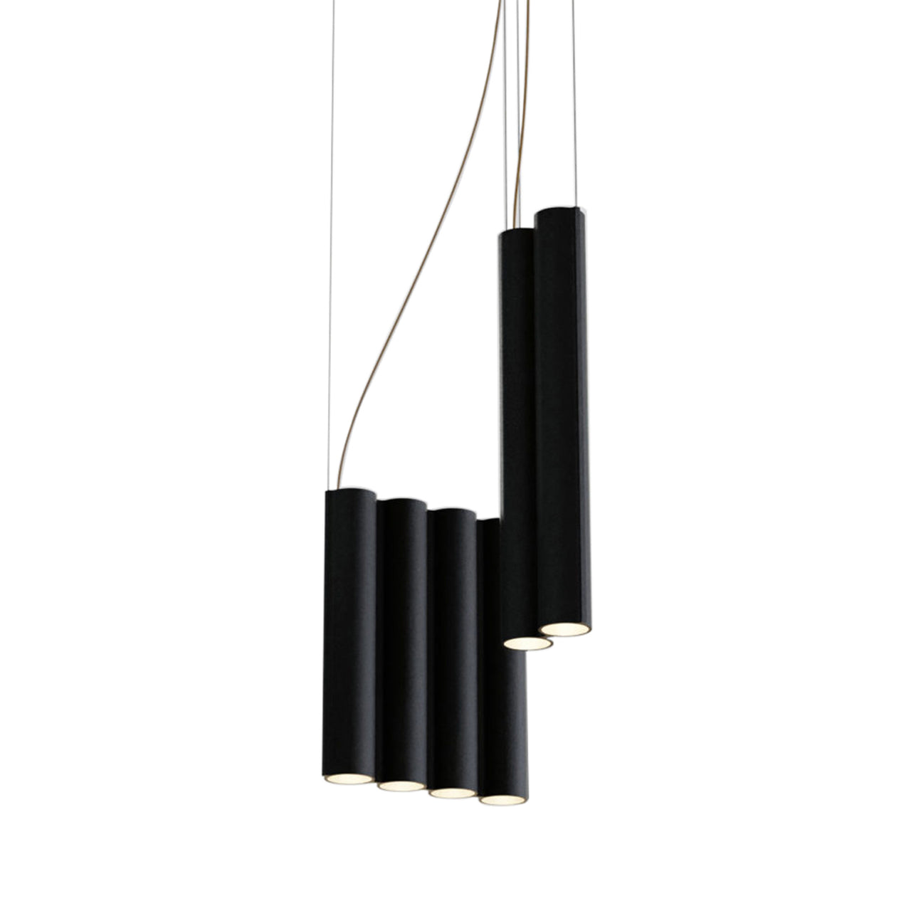 Silo 10 Suspension Lamp: Black