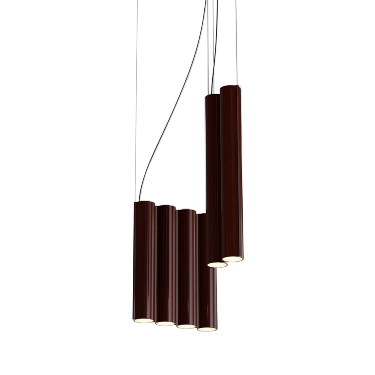 Silo 10 Suspension Lamp: Oxblood