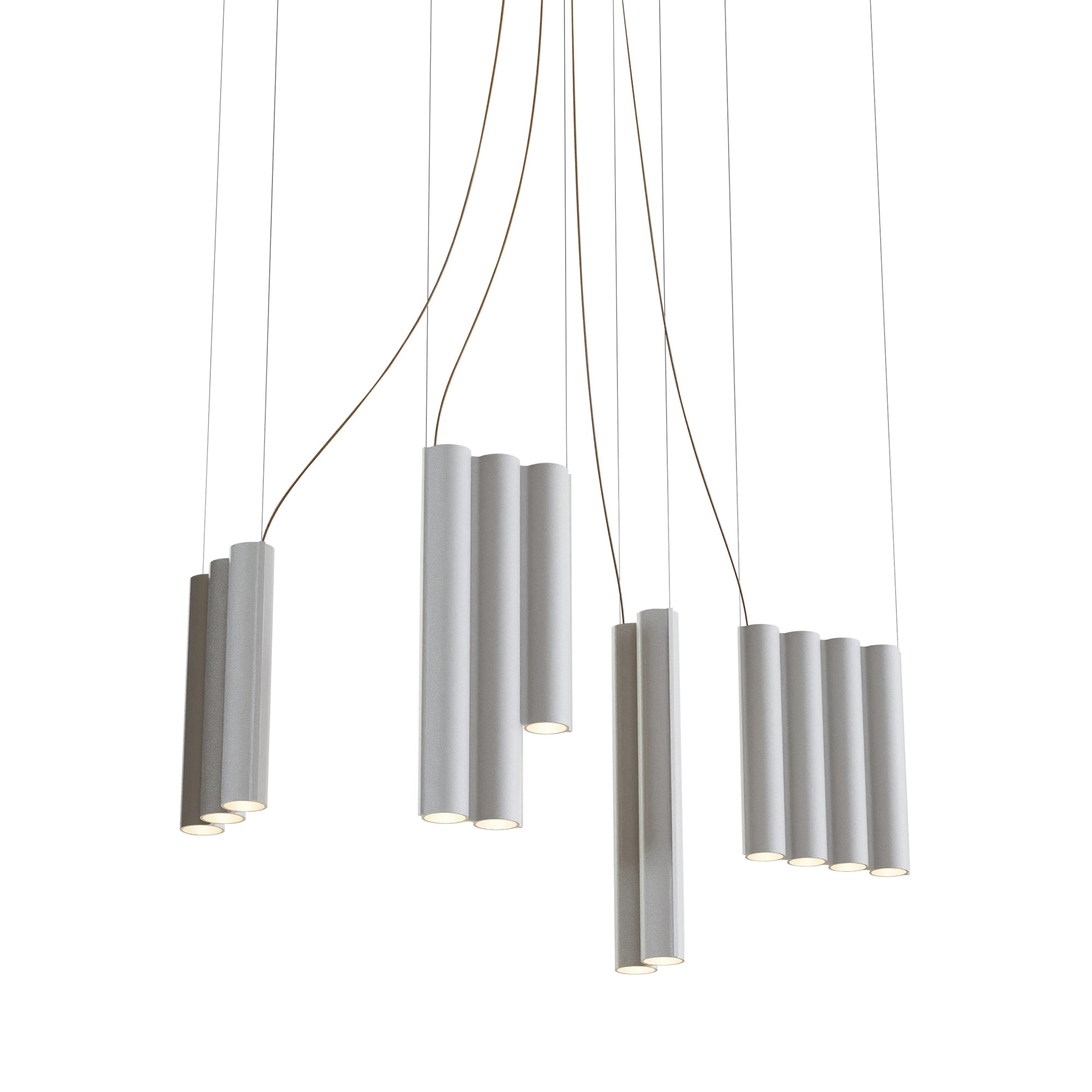 Silo 13 Suspension Lamp: White