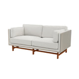 SW Sofa 2 Seater: Dark Brown Oak