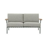 Settle Sofa: 2 Seater + Dark Green + Ribbed Weave 2