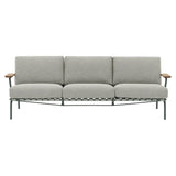 Settle Sofa: 3 Seater + Dark Green + Ribbed Weave 2