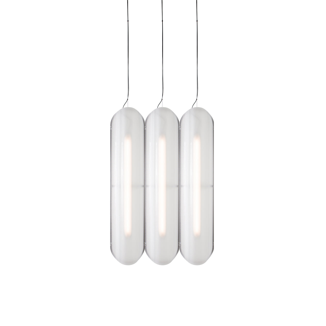 Vale System Pendant Light: Vertical + Side-to-Side + Vale 3 + Silica