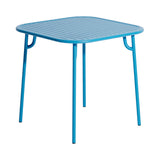 Week-End Square Dining Table with Slats: Sky Blue