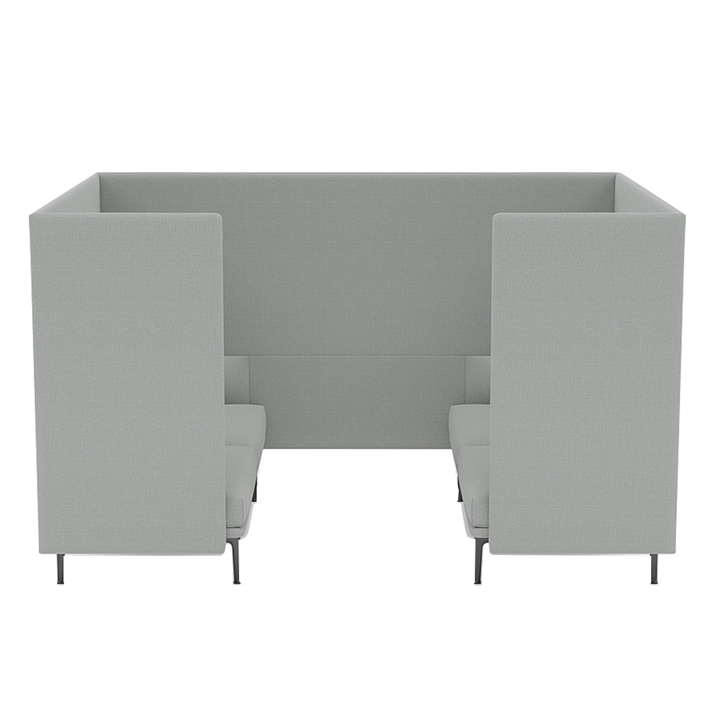 Outline Highback Cabin 2-Seater: Small + Low + Without Table + Black