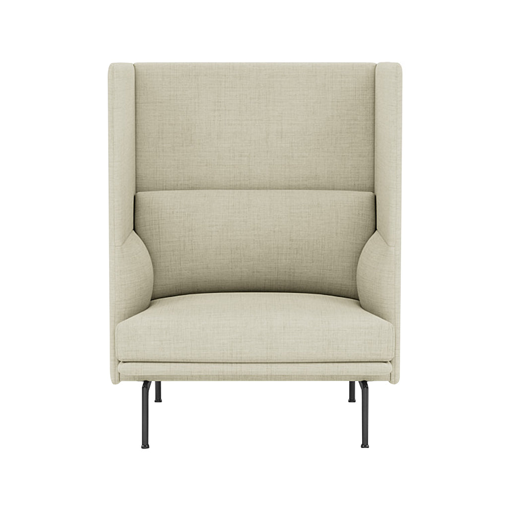 Outline Highback 1-Seater Sofa: Large + Small - 15.7